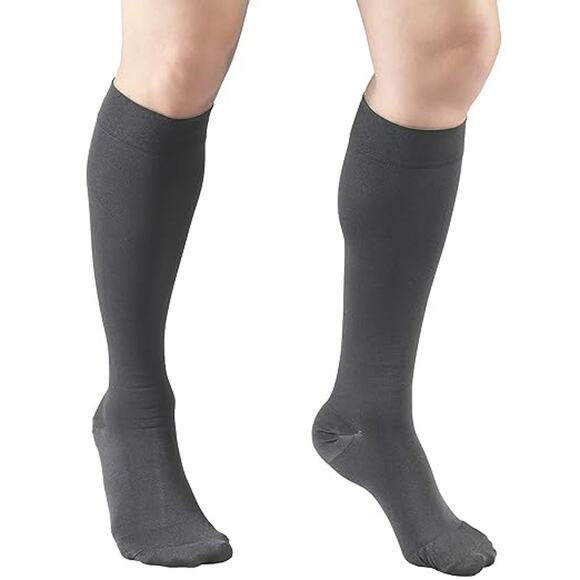 TRUFORM Unisex Gray 8865 Medical Compression Stockings Size X Large - Picture 1 of 13